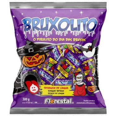 Imagem de Pirulito Duro Bruxolito Tatuagem - 500g - Florestal