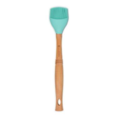 Imagem de PINCEL LE CREUSET VÊNUS PRO DE SILICONE E CABO EM MADEIRA AZUL COOL MINT 93007609496001