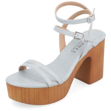 Imagem de Journee Collection Womens Emerynn Tru Comfort Foam Platform Clog Multi Strap Sandals Blue 9.5 Medium WOMENS US