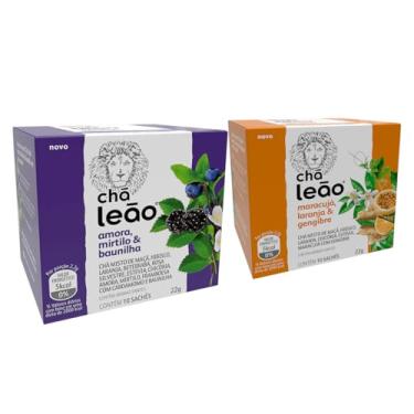 Imagem de Chá Leão Amora e Maracujá | 1 Caixa de Cada Sabor