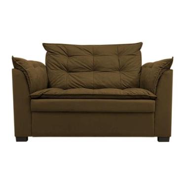 Imagem de Sofá Dandara 2 Lugares Compacto Estofado Confortável Suede Diversas Co