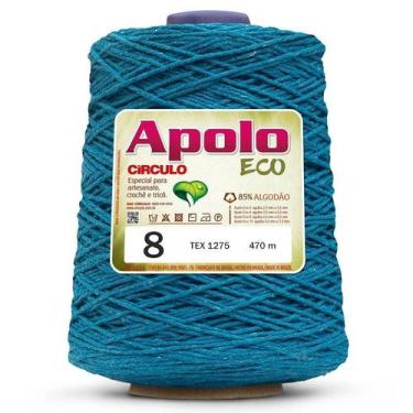 Imagem de FIO LINHA BARBANTE APOLO ECO CIRCULO Nº 08 600G 457 M, 2194 - TURQUESA
