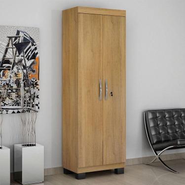 Imagem de Armário Multiuso 2 Portas Com Chave Asteca Valdemóveis Cinamomo