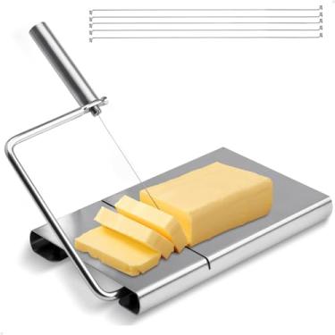 Imagem de Fatiador Cortador de Queijo Frios Manual a Fio de Aço Inox Multifuncional Lorben