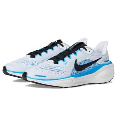 Imagem de Nike Pegasus 41 Tênis de corrida infantil grande (branco/azul herói/preto/preto), Herói branco/preto/azul, 20