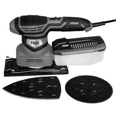 Imagem de Lixadeira Orbital Razi 200W 3 em 1 com 6 Velocidades e Coletor de Pó