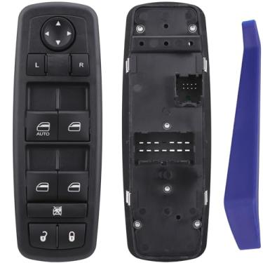 Imagem de Power Window Switch Master Control Button Left Driver Side Compatible with 2011-2016 Dodge Journey 2.4L 3.6L, Replacement OEM 68084001AB 68084001AC 68084001AD DWS1893, 1 Auto Blue Light