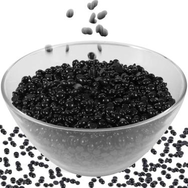 Imagem de Contas de cera, contas de cera dura de 1,5 kg a granel para remoção de pelos, rosto brasileiro para biquíni, perna, axila, kit de cera em casa (preto)