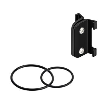 Imagem de HOUSON Suporte de placa de matrícula de bicicleta para guidões redondos e aerodinâmicos | com placa de número de PVC e adaptador de câmera de ação | Parafusos de aço inoxidável 304