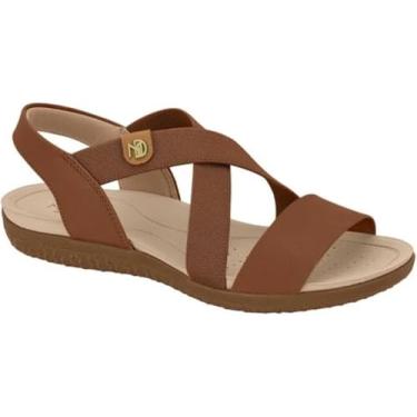 Imagem de Modare, SANDÁLIA FEMININA MODARE 7125.249 ESPORÃO ORTOPÉDICA LEVE Cor:Avela/Camel;Tamanho:33