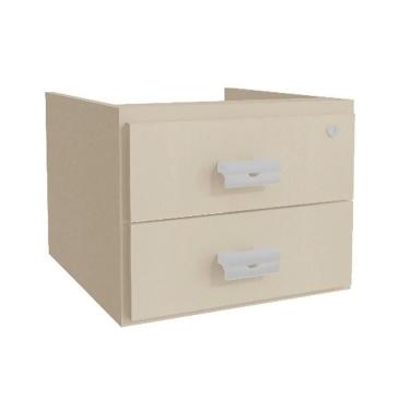 Imagem de Gaveteiro P/ Escritório Versátil 2001 2 Gavetas E 1 C/ Chave Argila - Kappesberg