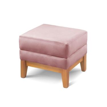 Imagem de Puff Retangular Para Sala áquila veludo Rosa 201