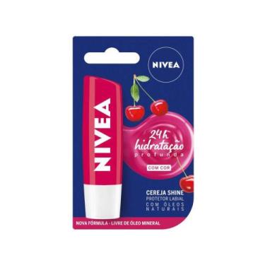 Imagem de Protetor Labial Nivea Cereja Shine - Hidratação Profunda 4,8g, 1, 4,8g