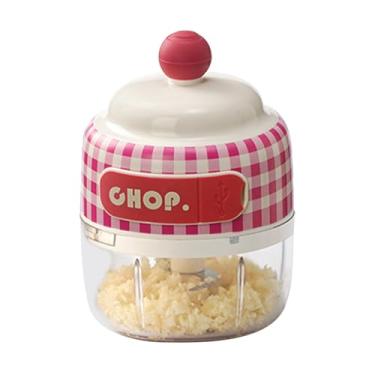 Imagem de Rrlihjgu Máquina de Alho | Picador Elétrico de Alho | Processador Portátil Para Cortar Carne Frango Legumes Pimenta Fruta Salada - Ferramenta De Cozinha