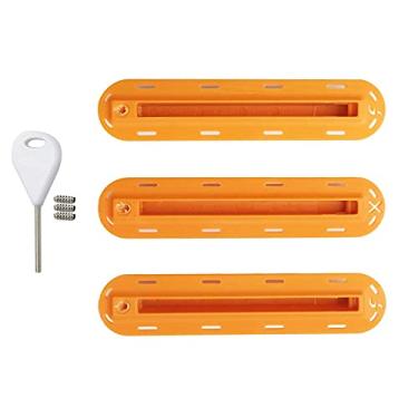 Imagem de Conjunto de 3 peças, caixa de barbatanas triplas, conjunto de caixa de quilhas de prancha de surf com chave de parafusos, conjunto de plugues de aletas de surf para prancha de surf, substituição de
