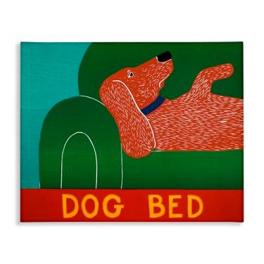 Imagem de Stupell Industries Arte de parede em tela de sofá para cama de cachorro, design de Stephen Huneck, 40 x 50 cm