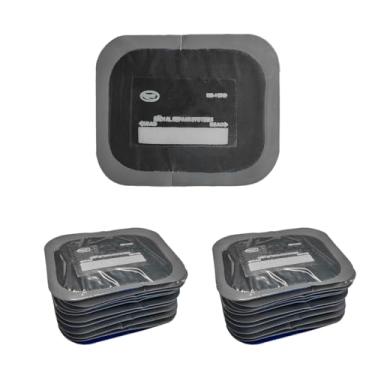 Imagem de NYTKL 20 peças de remendos de pneu, 2,56 x 3,15 polegadas Patch de reparo de perfuração de pneu de borracha resistente, remendo de pneu radial de veículo universal ferramenta de reparo de emergência