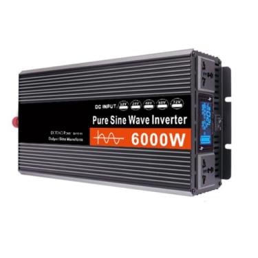 Imagem de AISINILALAO Inversor de Onda Senoidal Pura 6000W 12V 24V 48V 60V 72V para 110V/230V Conversor DC para AC com 2 Tomadas, Ecrã LED para Casa, Exterior, RV e Carro,60v to 110v
