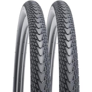 Imagem de YUNSCM 2 peças 700C pneus de bicicleta 700x45C 47-622 compatíveis com 28x1,75 700x44C 700x45C 700x46C 700x46C pneus de bicicleta de estrada (Y-1510)