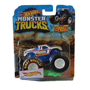 Imagem de Hot Wheels Monster Trucks 1:64 Scale Racing Truck with Connect Crash Car