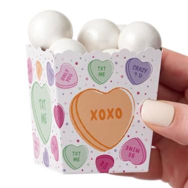 Imagem de Big Dot of Happiness Mini caixas de lembrancinhas de corações dos namorados, galentine pastel e caixas de doces para festa do Dia dos Namorados - Conjunto de 12
