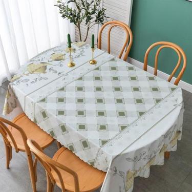 Imagem de Toalha de Mesa em Tecido Oxford Estampada Para Mesa Quadrada 6 Cadeira