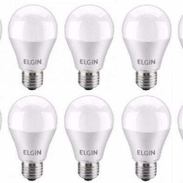 Imagem de Kit 10 Lâmpada Led Bulbo 6w Elgin Bivolt E27 6.500k