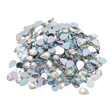 Imagem de Strass para arte em unhas brilhantes lindos strass acrílicos DIY para joias brincos pulseiras artesanato 500 peças decorações multifuncionais material acrílico 1,8 cm x 1,3 cm