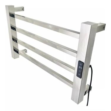 Imagem de Toalheiro elétrico em aço inoxidável polido 304 com temporizador digital, com capacidade para uma toalha(220v,Fio Lado Direito)