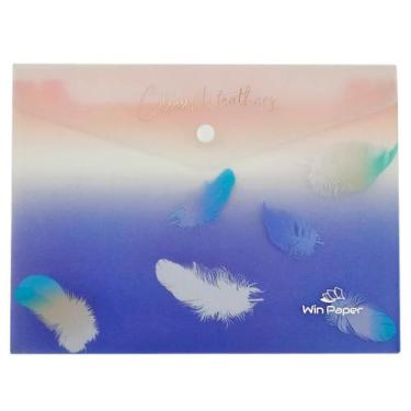 Imagem de PAPELARIA FOFA PASTA ENVELOPE PLASTICA MÉDIA RAINBOW 25x19cm - WINCY