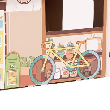 Imagem de Generic Casa Portátil Durável do Jogo da Casa do Gato Cartão Com Catnip para Gatos, Brinquedo Saudável Risco para Internos (Bomboneria)