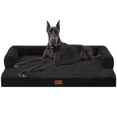 Imagem de Casa Paw Camas ortopédicas XXL para cães, à prova d'água, espuma para ovos, cama grande para animais de estimação para cães de todas as raças, 133 x 106 cm, sofá-cama lavável extra grande com capa
