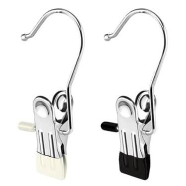 Imagem de Kit 10/20/30 unidades Mini Cabide Gancho para Roupa Ganchos de Calça Jeans Aço Inoxidável(10unidades(1PACOTE))