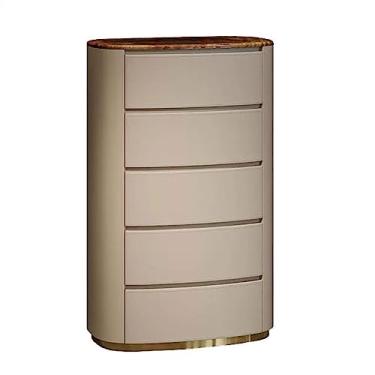 Imagem de Cômodas Cômoda de luxo com 5 gavetas, cômoda armazenamento moderno, quarto sofisticado, alta, armário, para