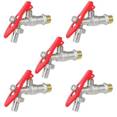 Imagem de Torneira de Metal Com Porta Cadeado Para Jardim Quintal Tanque 1/2" | Fertak | Kit 05 Un