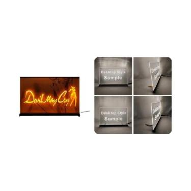 Imagem de Letreiro LED Neon 3D Esculpido Devil May Cry Arte De Parede Para Decor