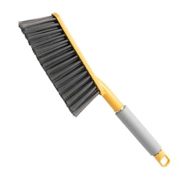 Imagem de GLOGLOW Escova de Varredura de Cama, Escova de Vassoura de Mão Macia e Suave Com Alça Longa, para Lençóis de sofá de Sala de Estar de Quarto (Amarelo Limão)