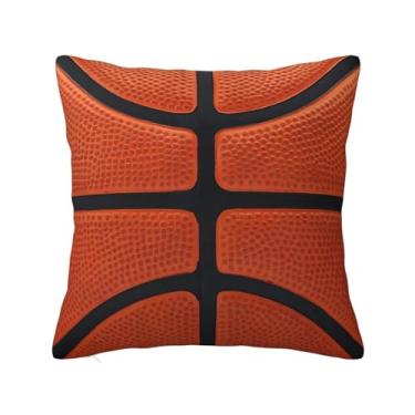 Imagem de Lalamelody Capas de almofada de basquete 45,7 x 45,7 cm para sofá, casa, cama, sala de estar, fronhas decorativas