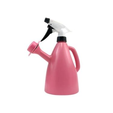 Imagem de Regador com Pulverizador Florzinha Elegante - 2 em 1 para Jardim e Casa, Leve e Prático para Regar Plantas, Flores e Vegetais (Rosa Chiclete)