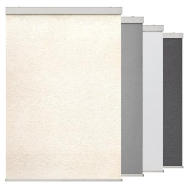 Imagem de Persianas semiopacas sem fio Free Stop para escurecimento de salas de janelas, persianas enroladas para cima e para baixo, persianas de janela com proteção UV para casa e escritório (61 cm L x 182 cm