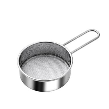 Imagem de Mini escorredor de farinha pequeno de 6 cm com alça, peneira de farinha, coador de chá de aço inoxidável para cozinha