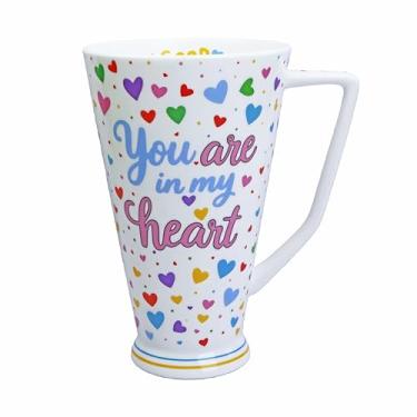 Imagem de Glen Mila Caneca de café fofa de 482 g para mulheres Bone China caneca de café canecas fofas canecas de Natal presentes de aniversário para mães amigas