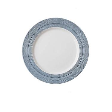 Imagem de Prato de jantar de porcelana de linha esculpida, prato de sobremesa de macarrão de bife clássico, prato de servir para jantar em família restaurante festa. Pratos de jantar de casamento (Cor: D