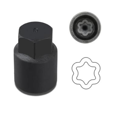 Imagem de FortiyParts Chave de trava de roda tipo D para Toyota e Lexus | Ferramenta profissional de remoção de porcas antifurto | Chave de porca de bloqueio de aço resistente | Instalação e remoção segura da