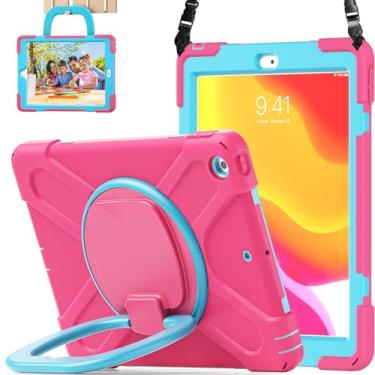 Imagem de Tioatsky Capa para iPad 9,7 polegadas 2018/2017/Air 2/Pro 9,7 para crianças – Capa protetora à prova de choque com protetor de tela para Apple iPad 5ª/6ª geração, iPad Air 1 e iPad Air 2, Mint