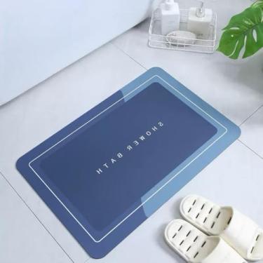 Imagem de QUADRADO AZUL,Kit 2 TAPETE