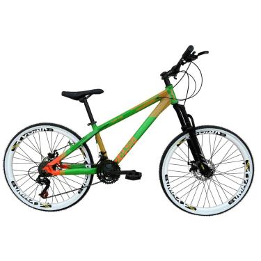 Imagem de Bicicleta Aro 26 Vikingx Tuff X35 Alumínio 21v Freeride Câmbios Shimano Freio a Disco Rodas Vmaxx-Unissex