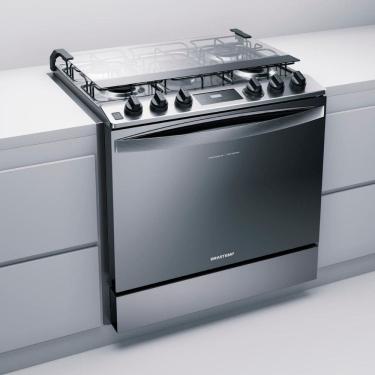 Imagem de Fogao de Embutir 5 Bocas Brastemp BYS5PCR Touch Timer