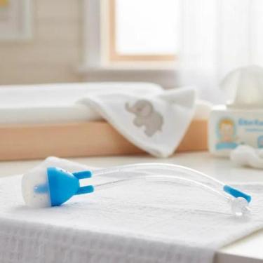 Imagem de Aspirador Limpeza Nasal Infantil De Sucção Bebê Menino Menina Desobstr