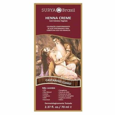 Imagem de Tintura Creme Castanho Claro 70ml Henna Surya